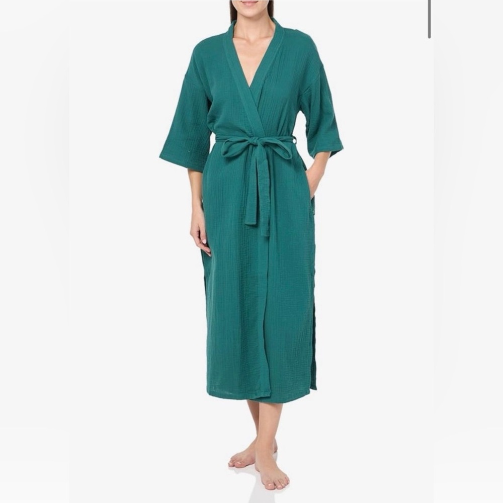 UGG Women's Teal Wrap Robe with Tie Belt